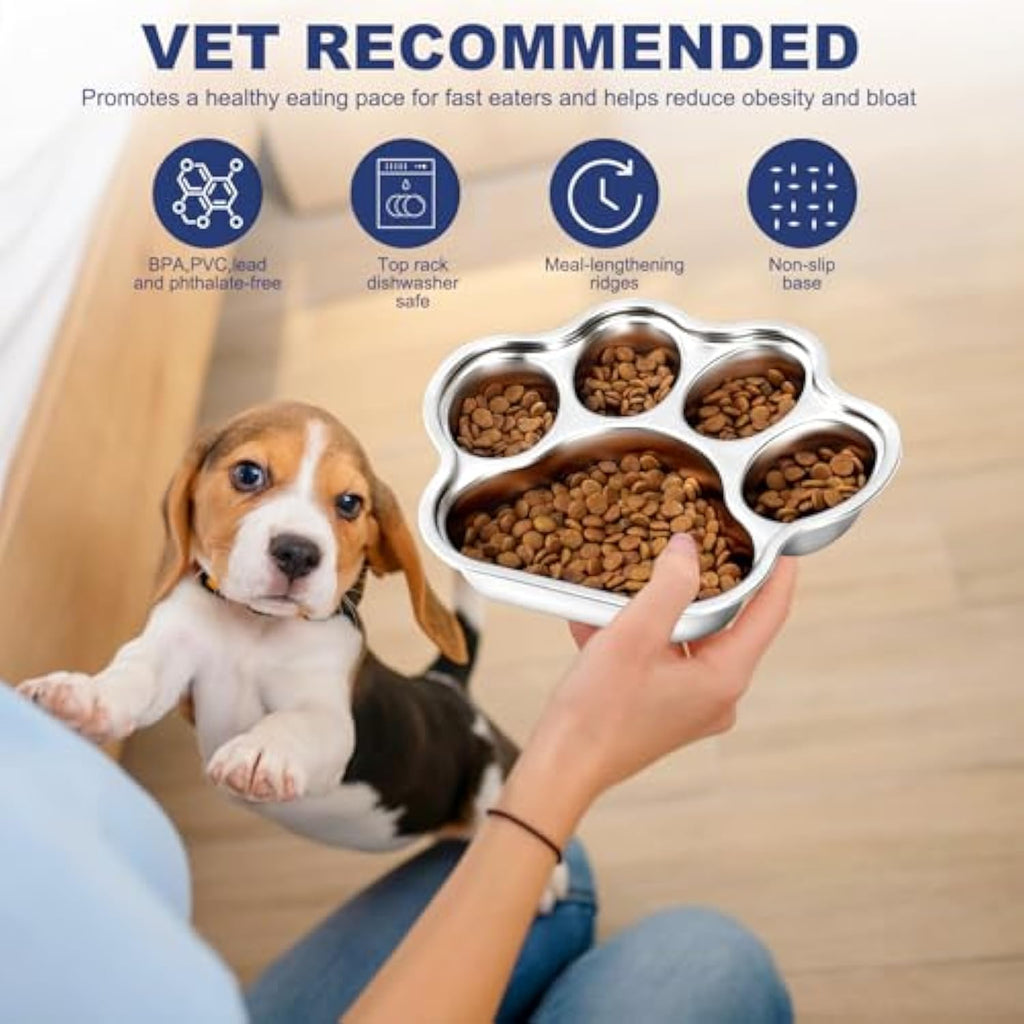 Stainless Steel Slow Feeder for Small Medium Breed